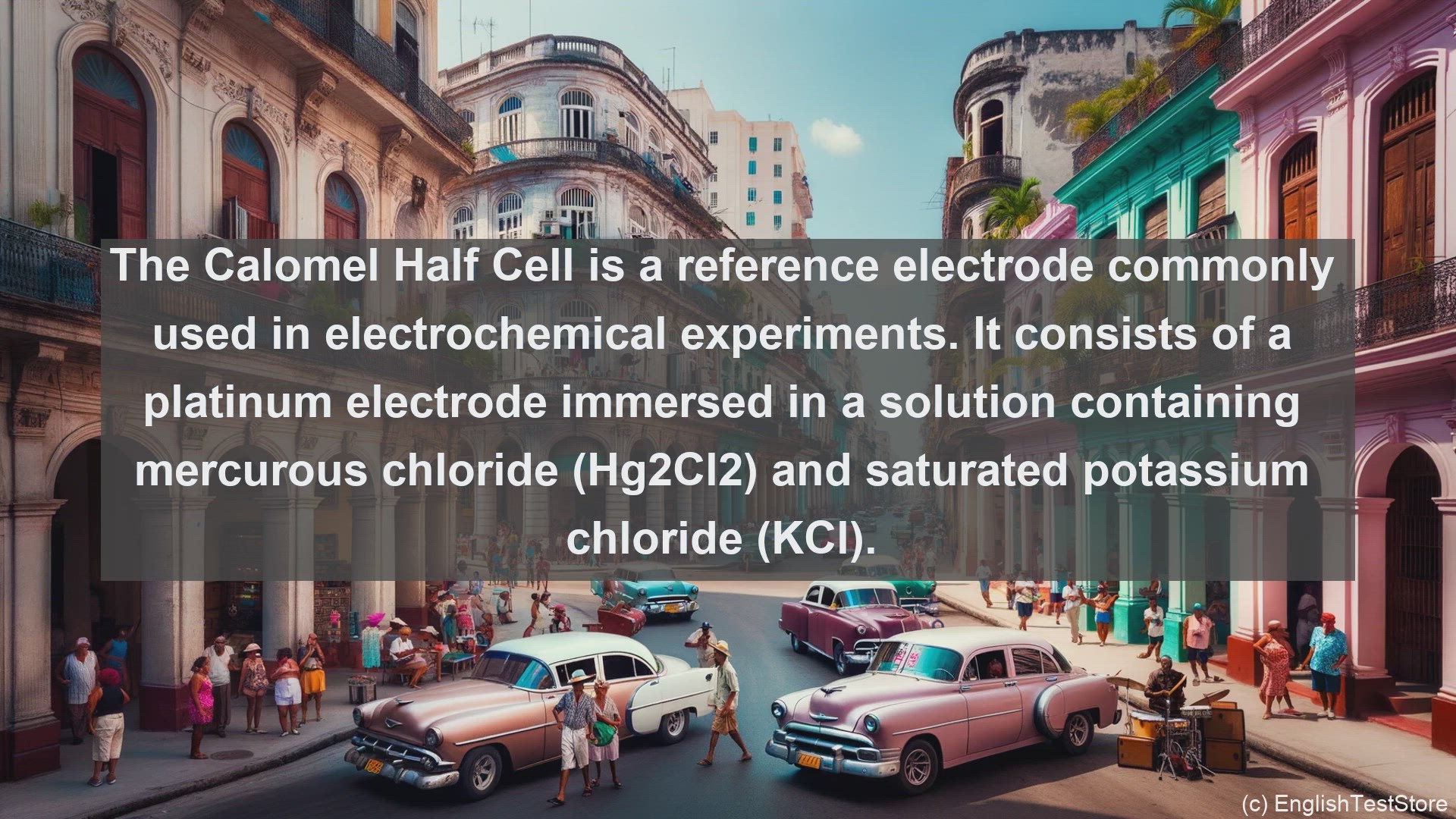 'Video thumbnail for Calomel half cell in science  definition and examples'