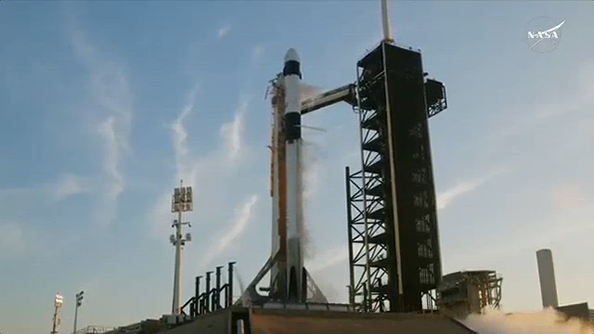 'Video thumbnail for SpaceX Launches Mission to Rescue Stranded Astronauts After 9 Months in Space'