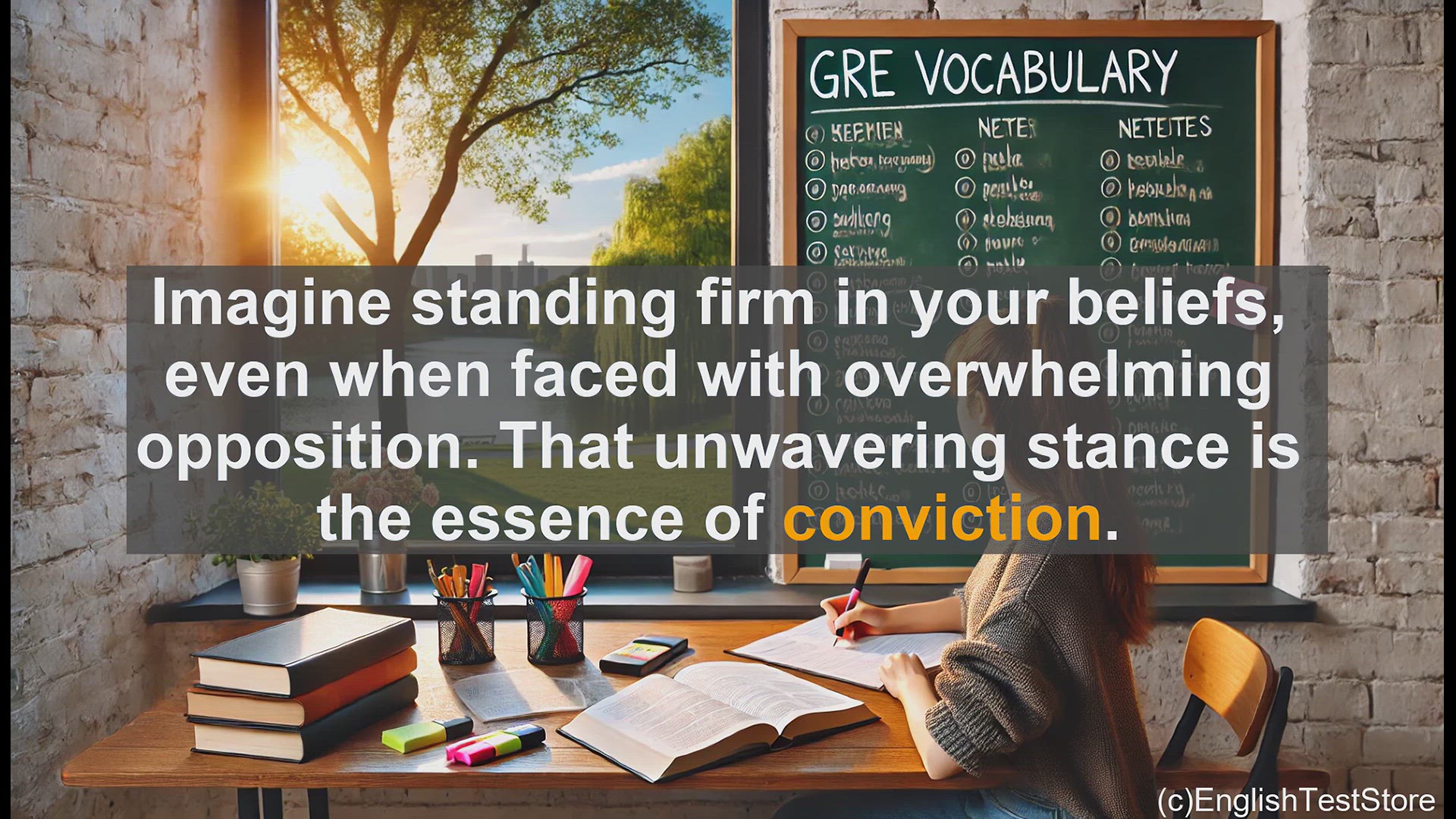 'Video thumbnail for GRE Vocabulary Lesson: Conviction - Mastering a Key GRE Vocabulary Word'