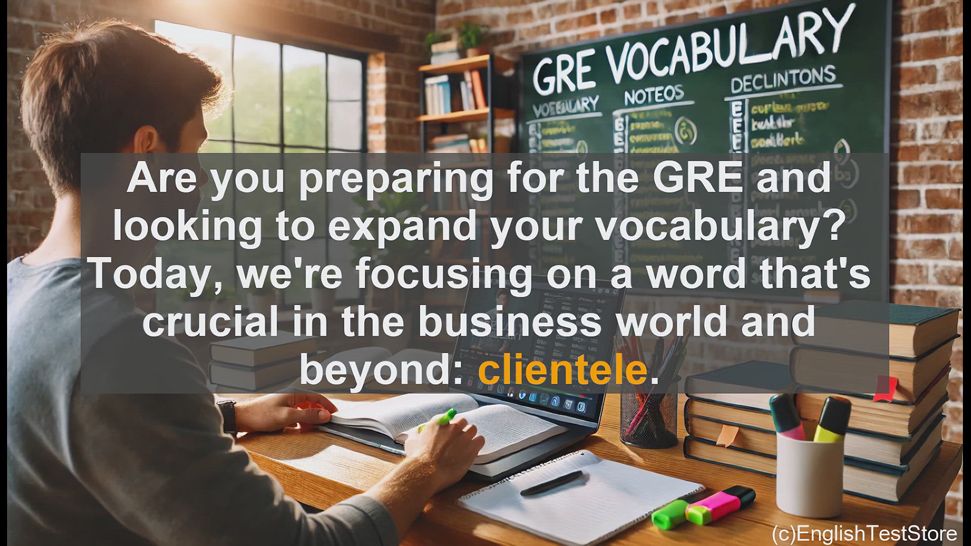 'Video thumbnail for GRE Vocabulary Lesson: Expand Your GRE Vocabulary - Understanding Clientele'