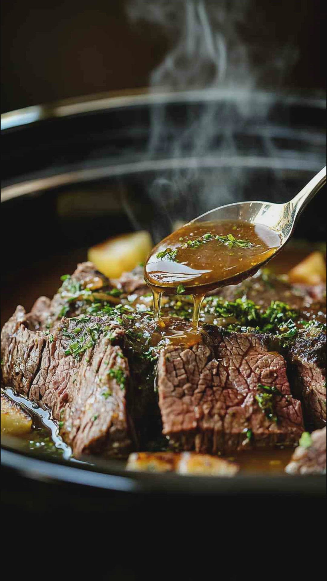 'Video thumbnail for Slow Cooker Savory Sirloin Tip Roast Recipe'