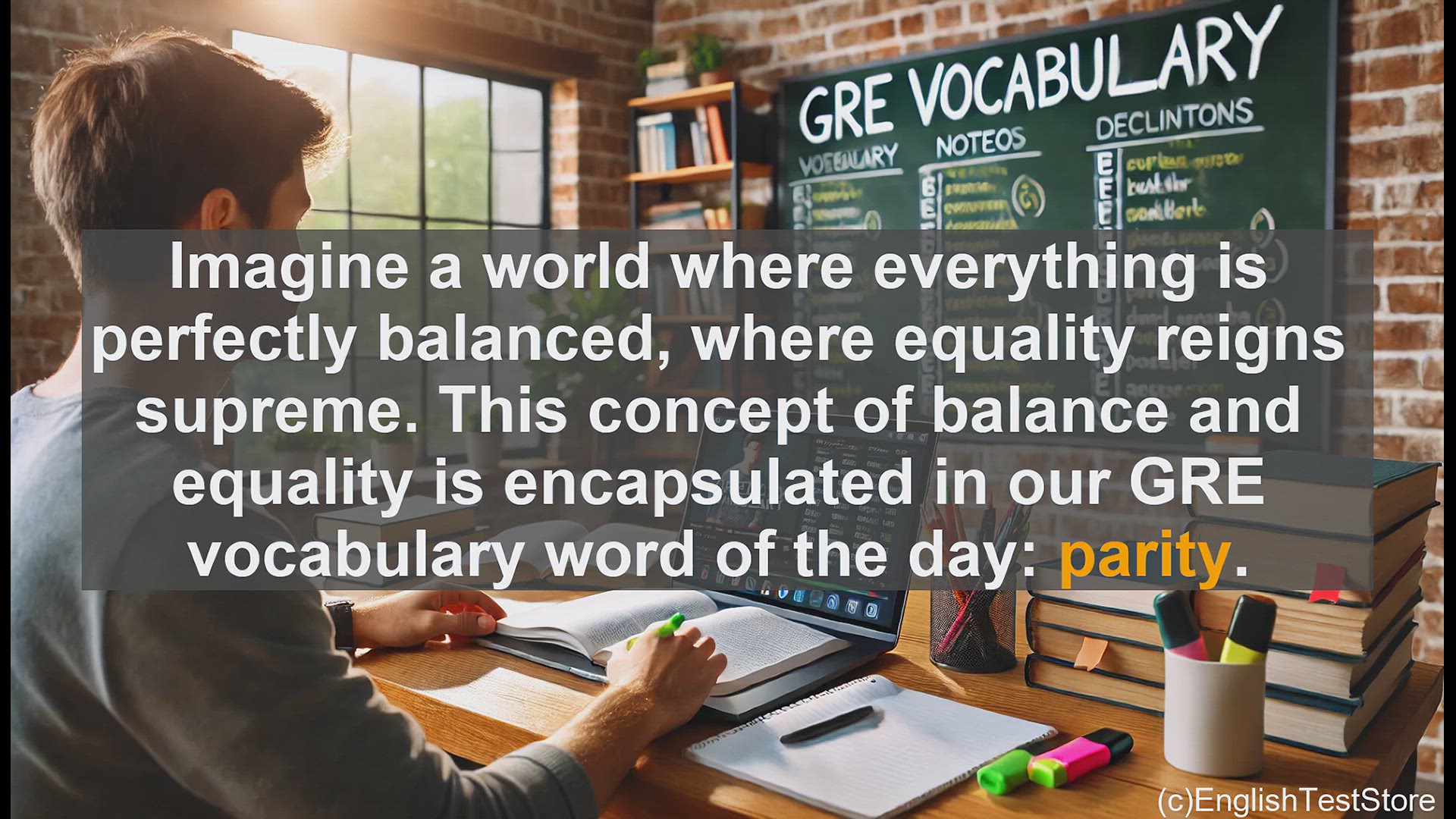 'Video thumbnail for GRE Vocabulary Lesson: GRE Vocabulary - Understanding 'Parity' and Its Applications'