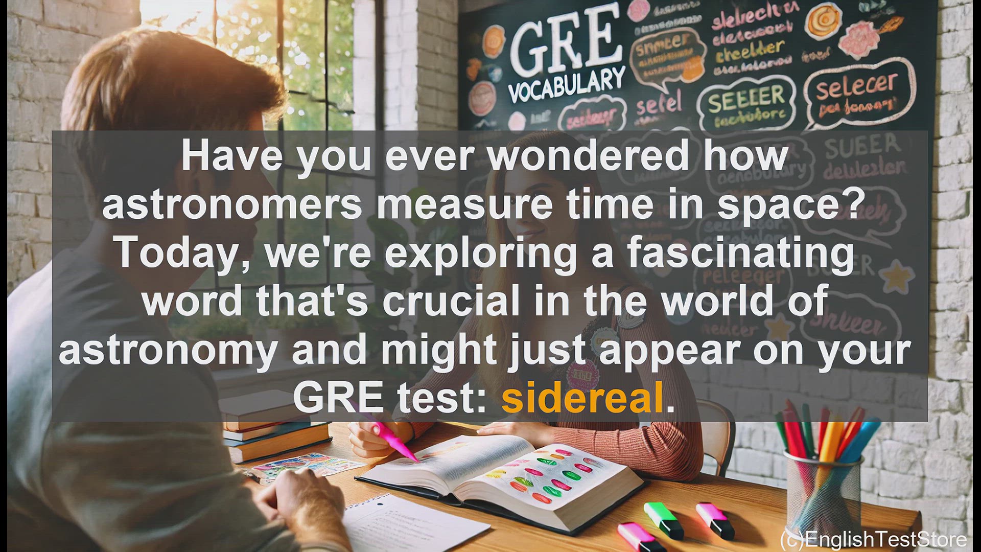 'Video thumbnail for GRE Vocabulary Lesson: Exploring the Astronomical Concept of Sidereal Time'