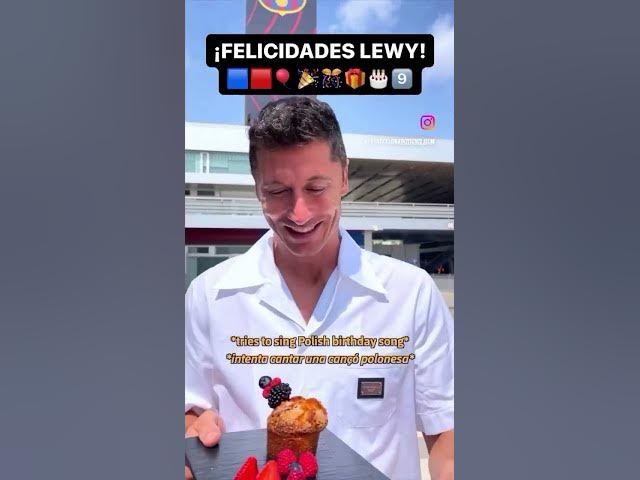 Video thumbnail for 🟦🟥 Este miércoles el 9️⃣ del FC Barcelona cumple años ¡FELICIDADES! #fcbarcelona #lewandowski