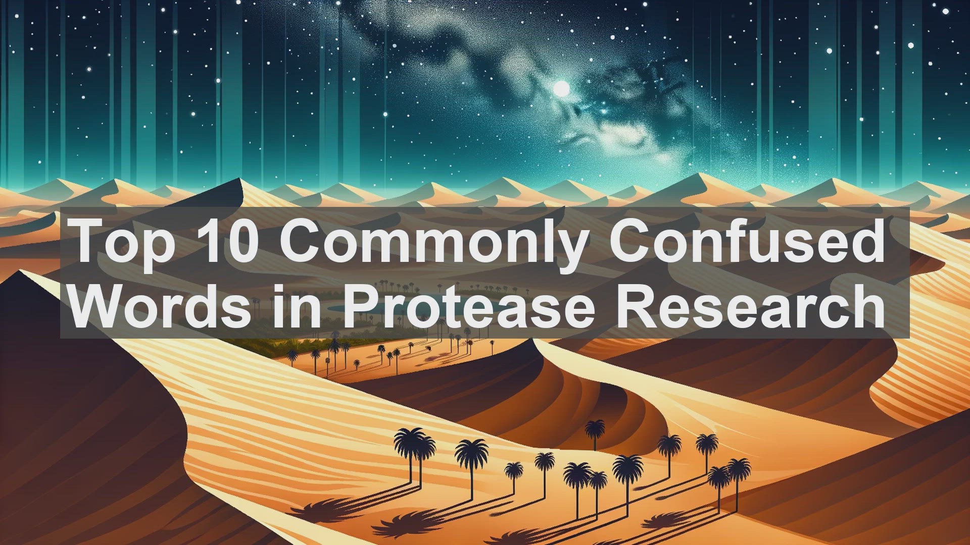 'Video thumbnail for Top 10 Commonly Confused Words in Protease Research'