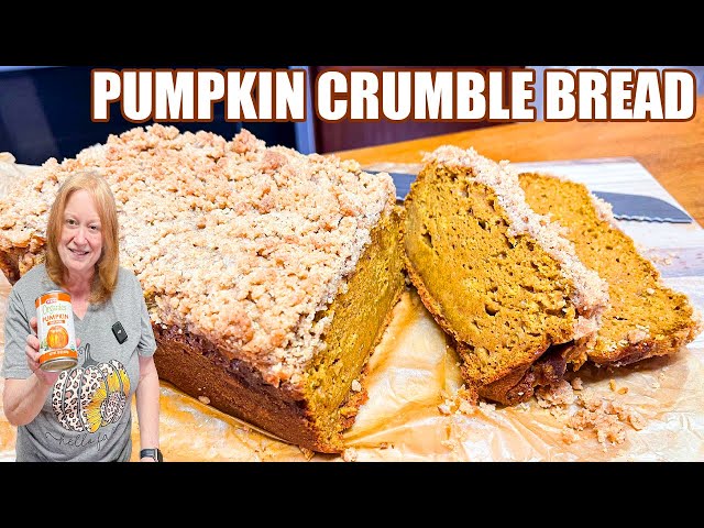Video thumbnail for PUMPKIN CRUMBLE BREAD