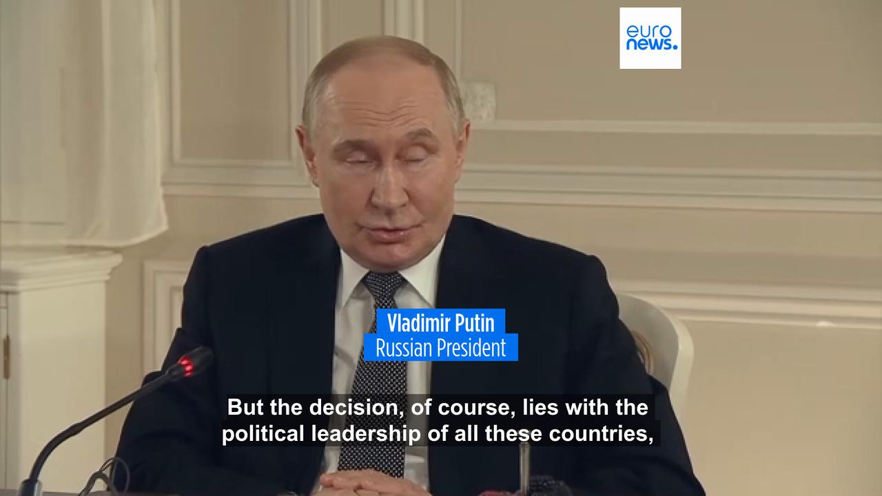 'Video thumbnail for Putin says Russia could broker Israel-Iran deal even as it ramps up attacks on Ukraine'
