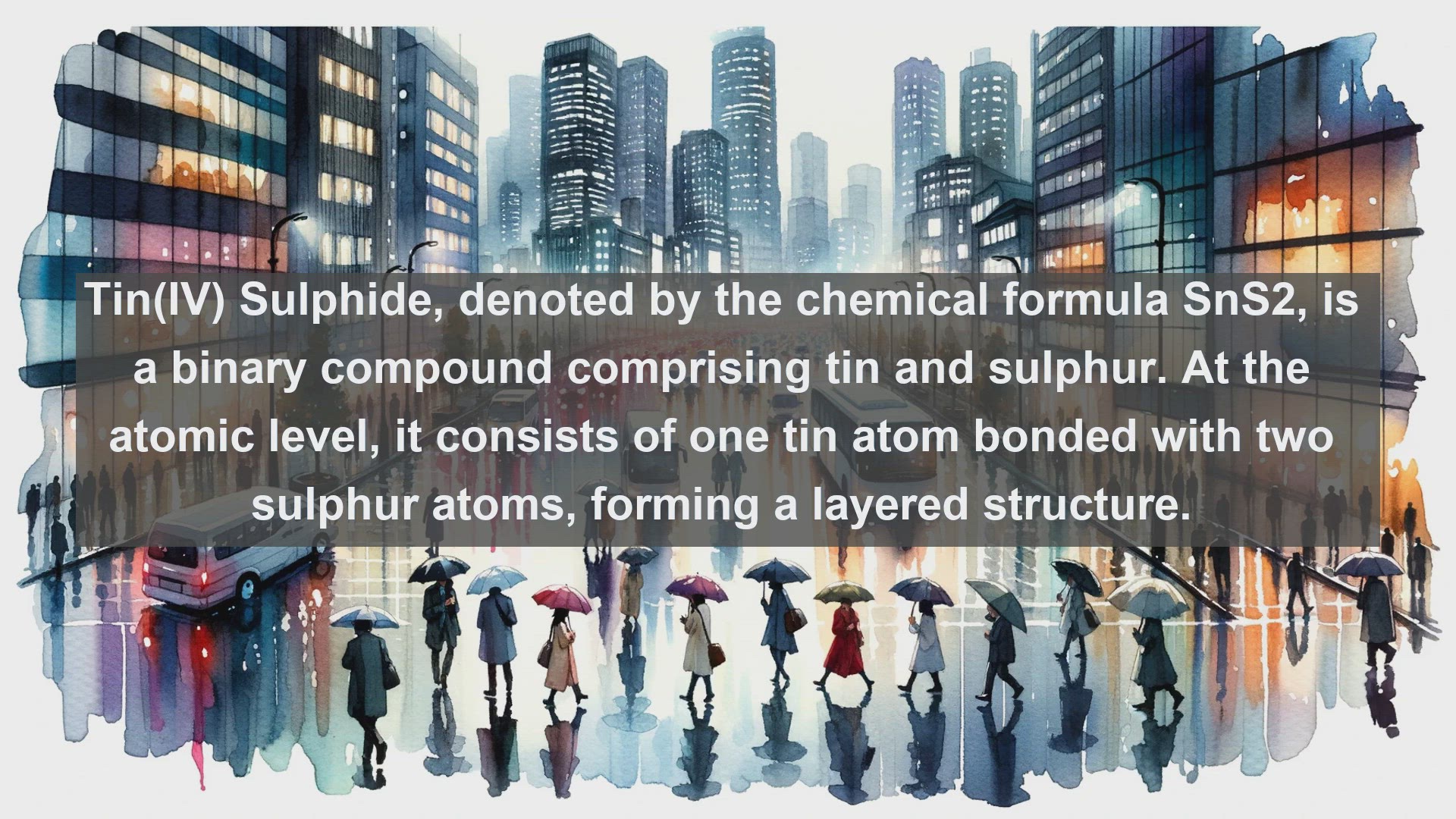 'Video thumbnail for Tin iv sulphide in science  definition and examples'