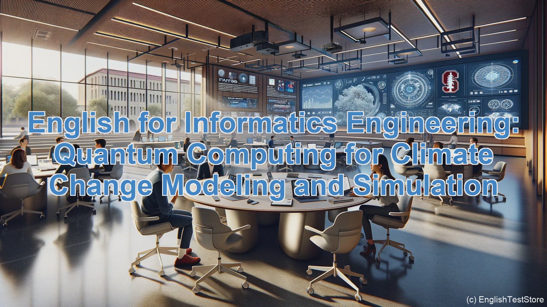 'Video thumbnail for English Conversation for Informatics Engineering: Quantum Computing for Climate Change Modeling and Simulation'