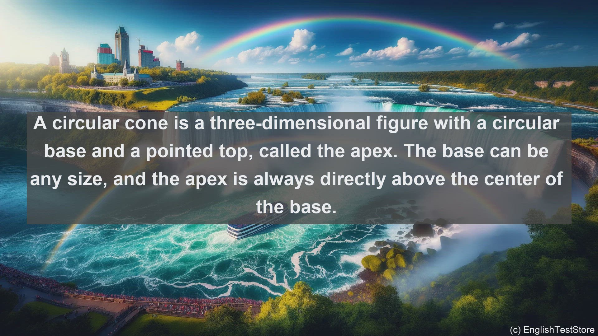 'Video thumbnail for Circular cone in science  definition and examples'