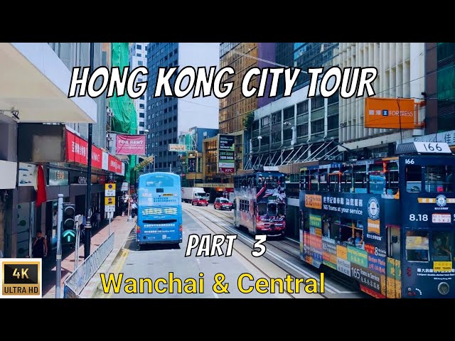Video thumbnail for TALLEST CITY IN THE WORLD 😱 HONG KONG TOUR IN DOUBLE DECK BUS | PART THREE | WANCHAI CENTRAL [4K]