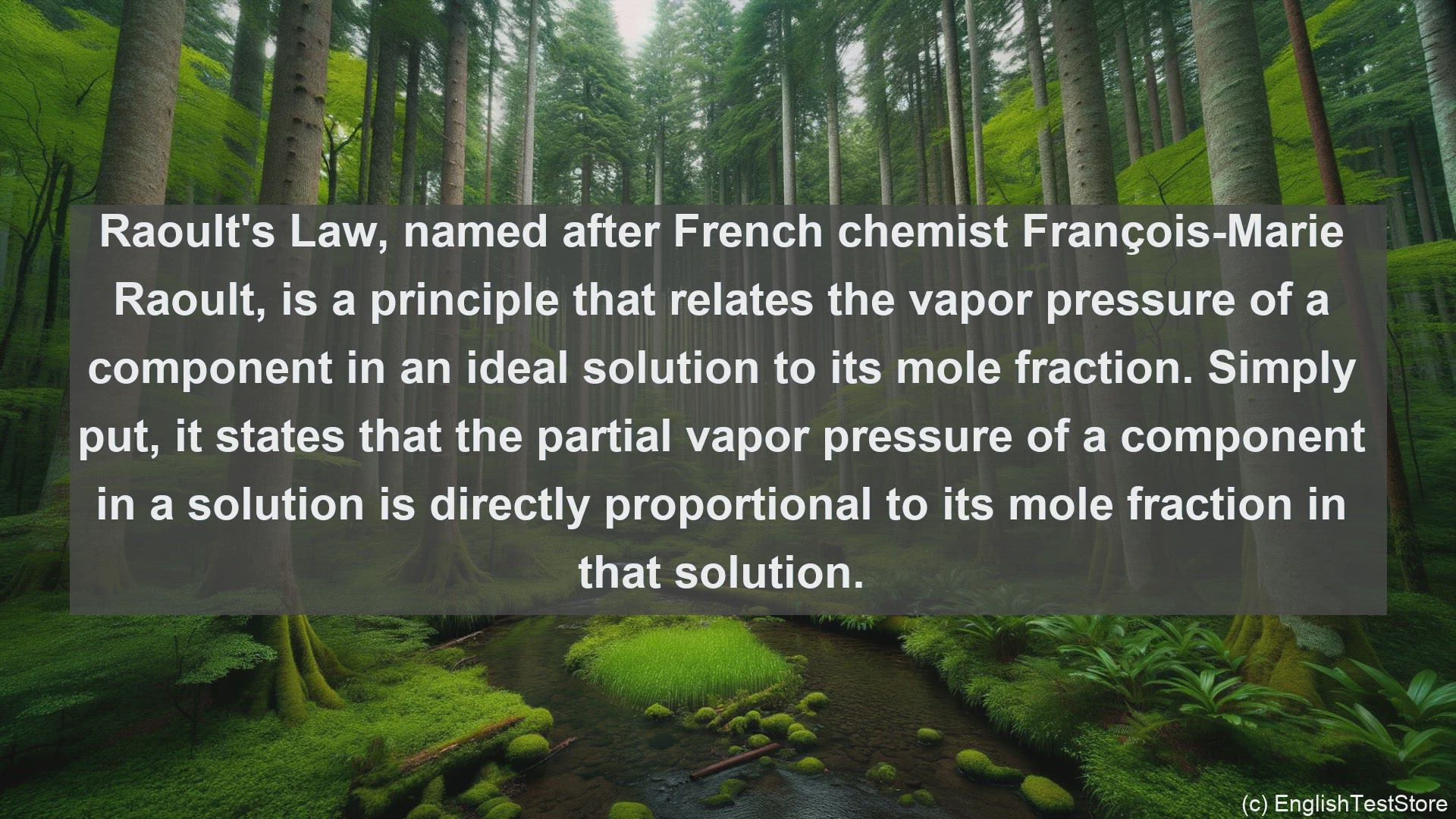 'Video thumbnail for Raoult law in science  definition and examples'