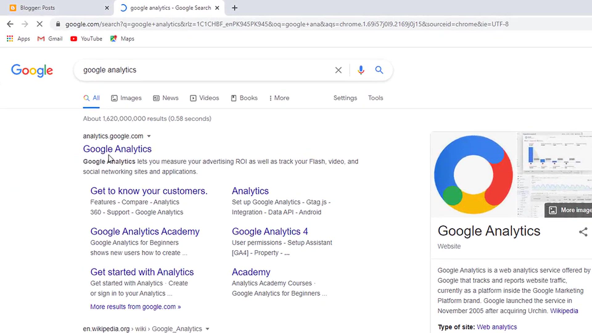 'Video thumbnail for Google Analytics Blogger in Hindi 2021 _ how to add google analytics to blogger'