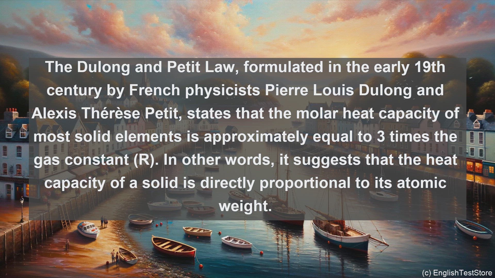 'Video thumbnail for Dulong and petit law in science  definition and examples'
