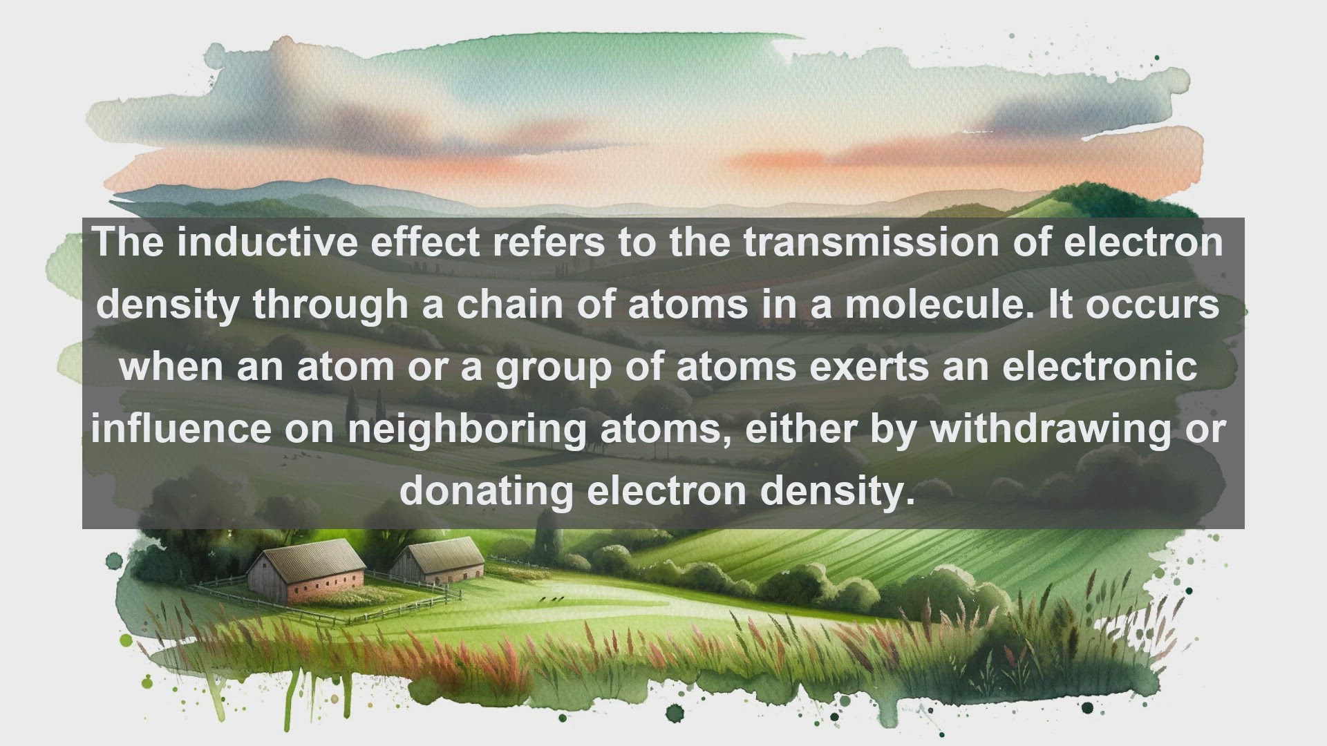 'Video thumbnail for Inductive effect in science  definition and examples'