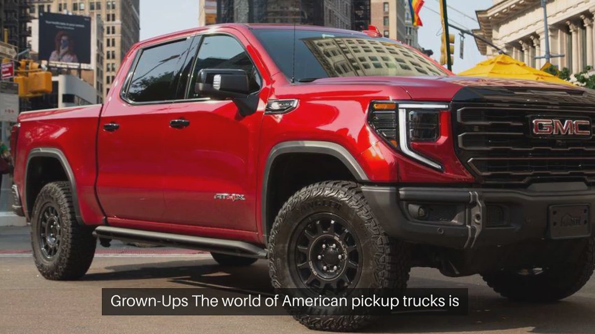 'Video thumbnail for 2023 GMC Sierra 1500 AT4X AEV Review: A Big Toy Truck for Grown-Ups'