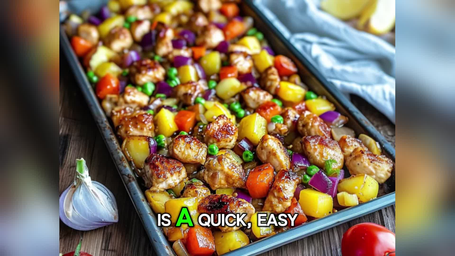 Video thumbnail for Hawaiian Chicken Sheet Pan