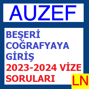 'Video thumbnail for Beşeri Coğrafyaya Giriş 2023-2024 Vize Soruları'