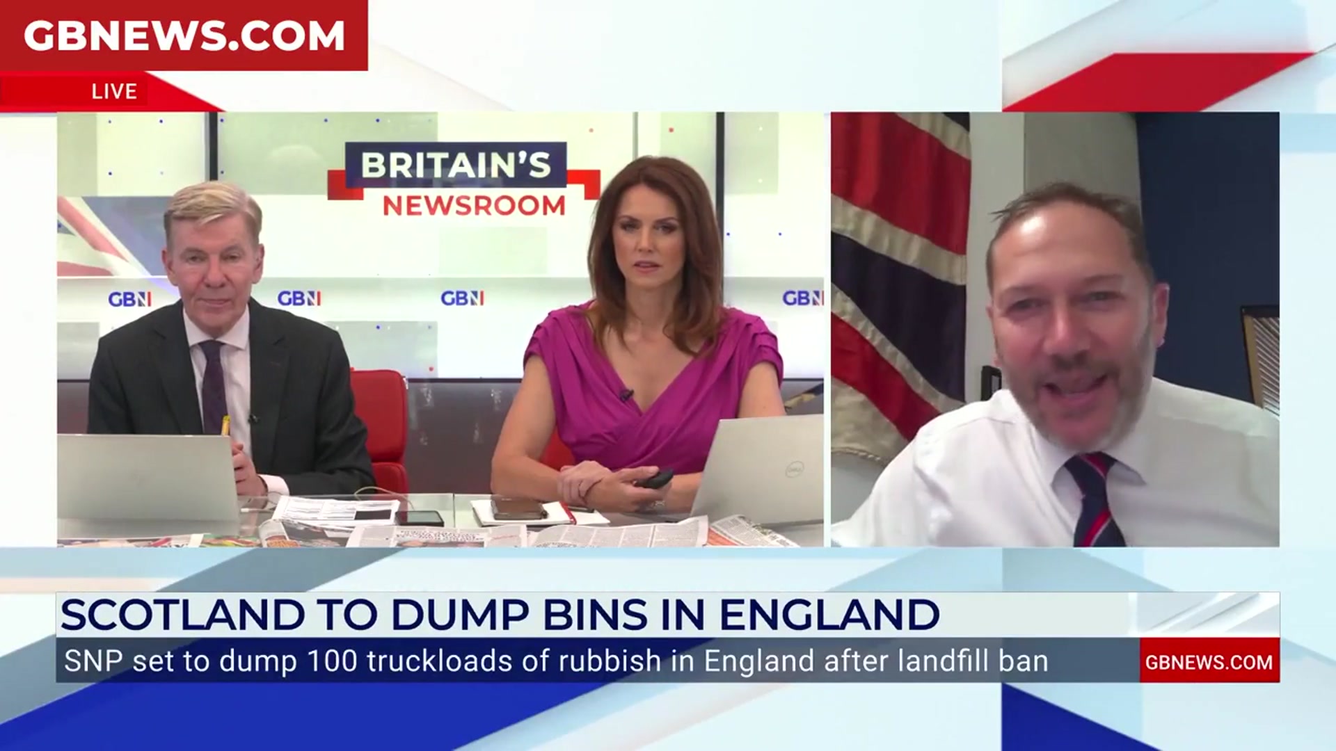 'Video thumbnail for SNP blasted by Douglas Lumsden for 'farcical' plan to dump tonnes of waste in England'