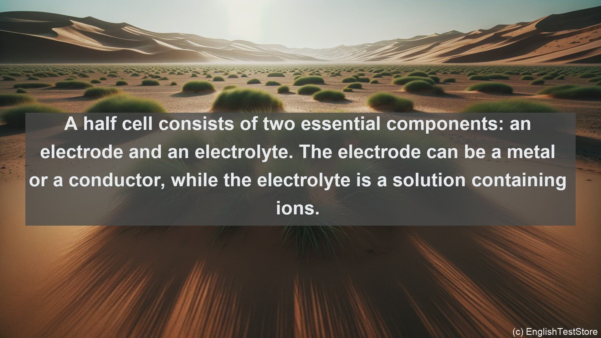 'Video thumbnail for Half cell in science  definition and examples'