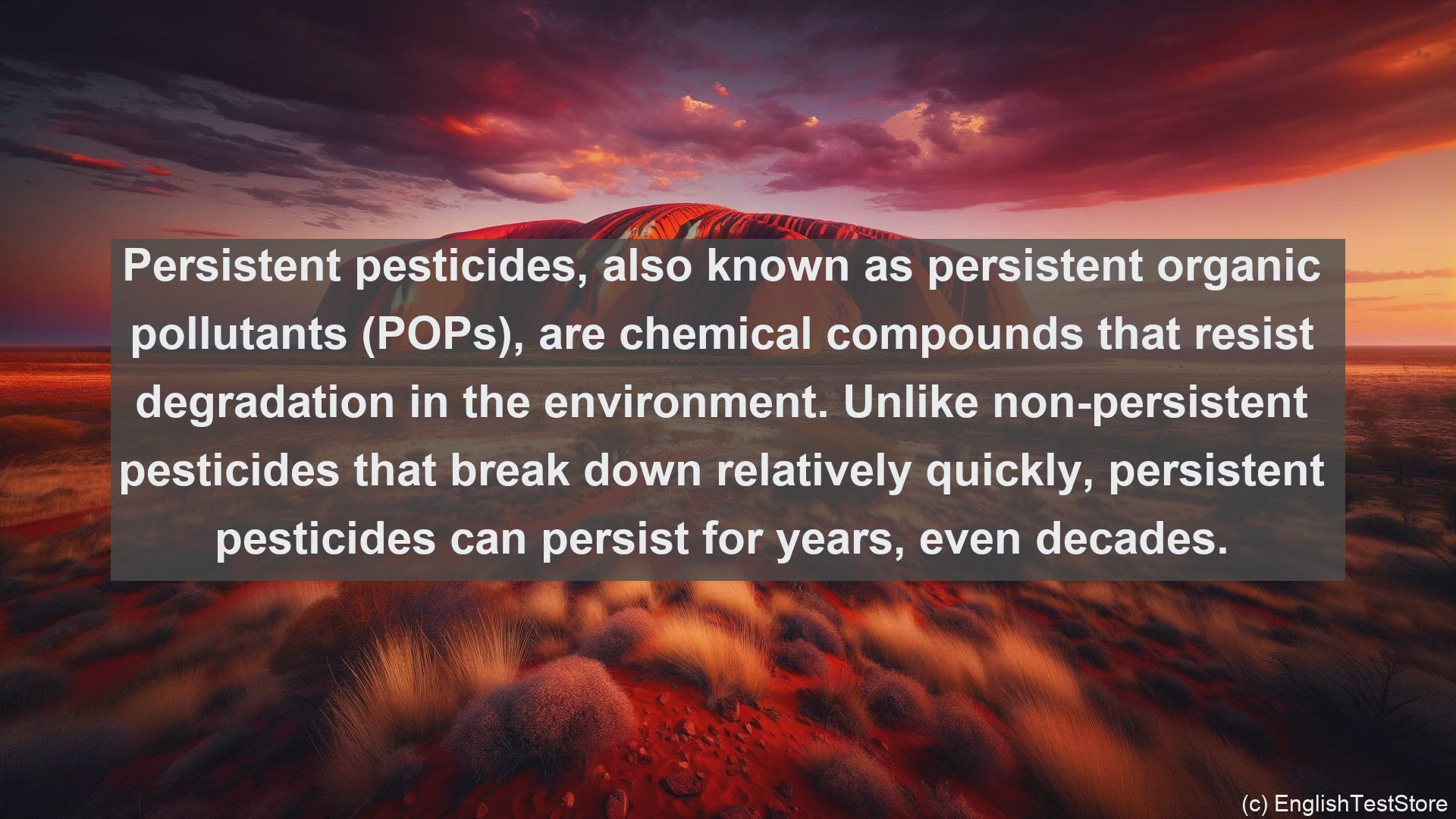 'Video thumbnail for Persistent pesticide in science  definition and examples'