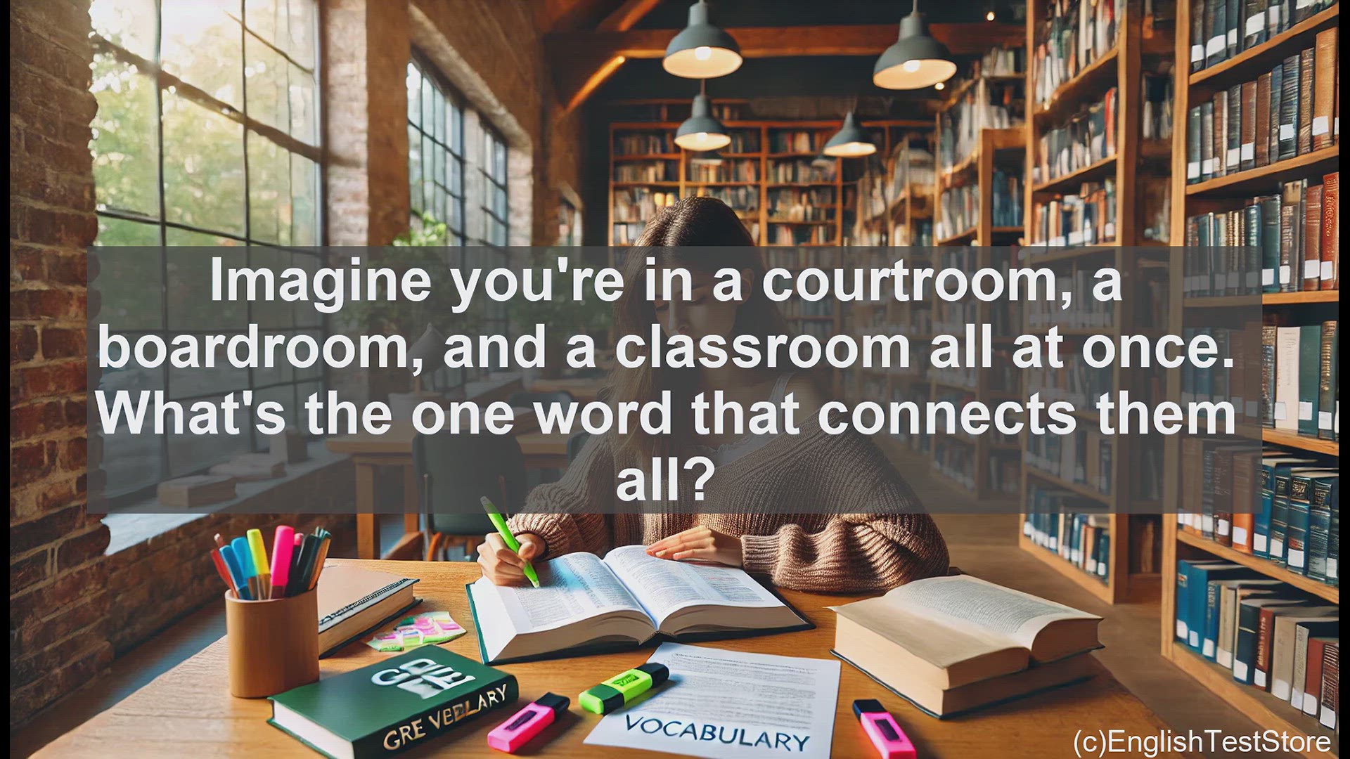 'Video thumbnail for GRE Vocabulary Lesson: Exploring the Depth of Equity - From Courtrooms to Classrooms'