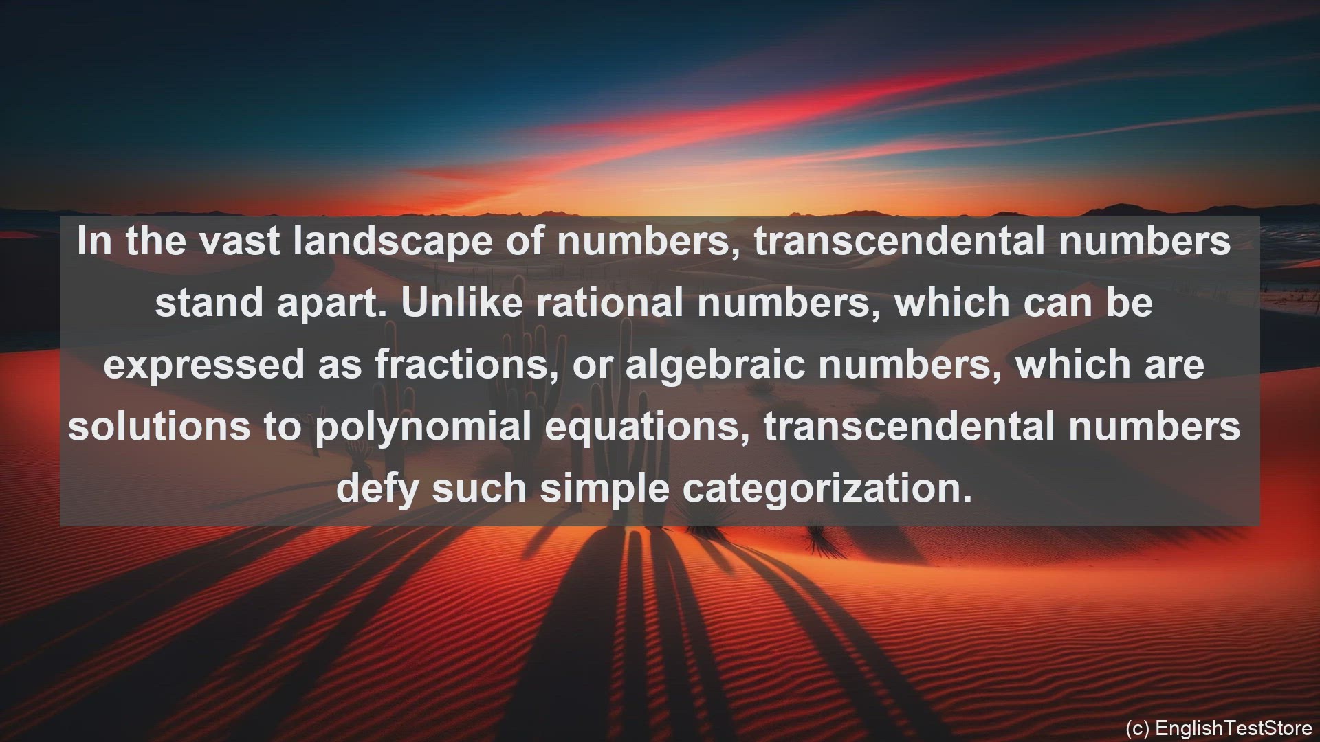 'Video thumbnail for Transcendental number in science  definition and examples'
