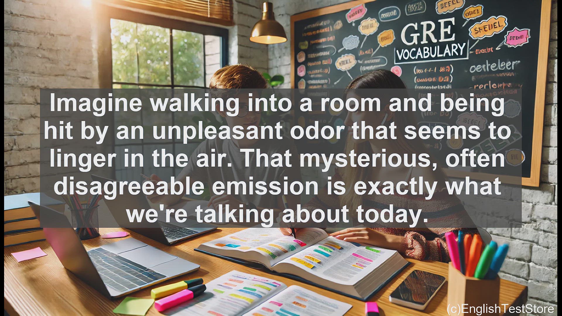 'Video thumbnail for GRE Vocabulary Lesson: Exploring the Mysterious Effluvium - Unraveling the Secrets of Emissions and Outflows'