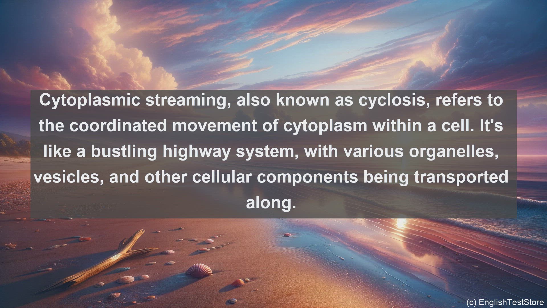 'Video thumbnail for Cytoplasmic streaming in science  definition and examples'