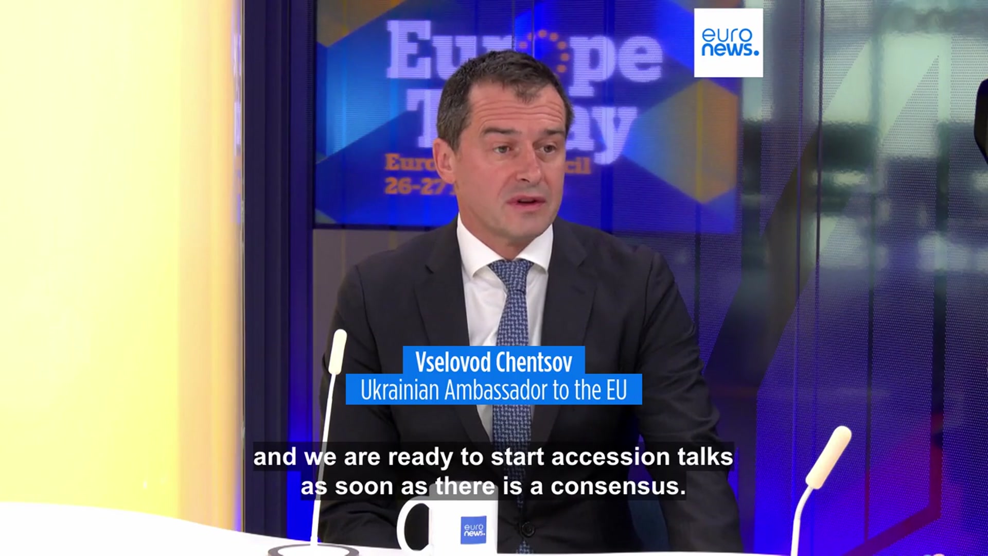 'Video thumbnail for ‘We’ll convince Hungary’ on EU accession, Ukraine ambassador tells Euronews'