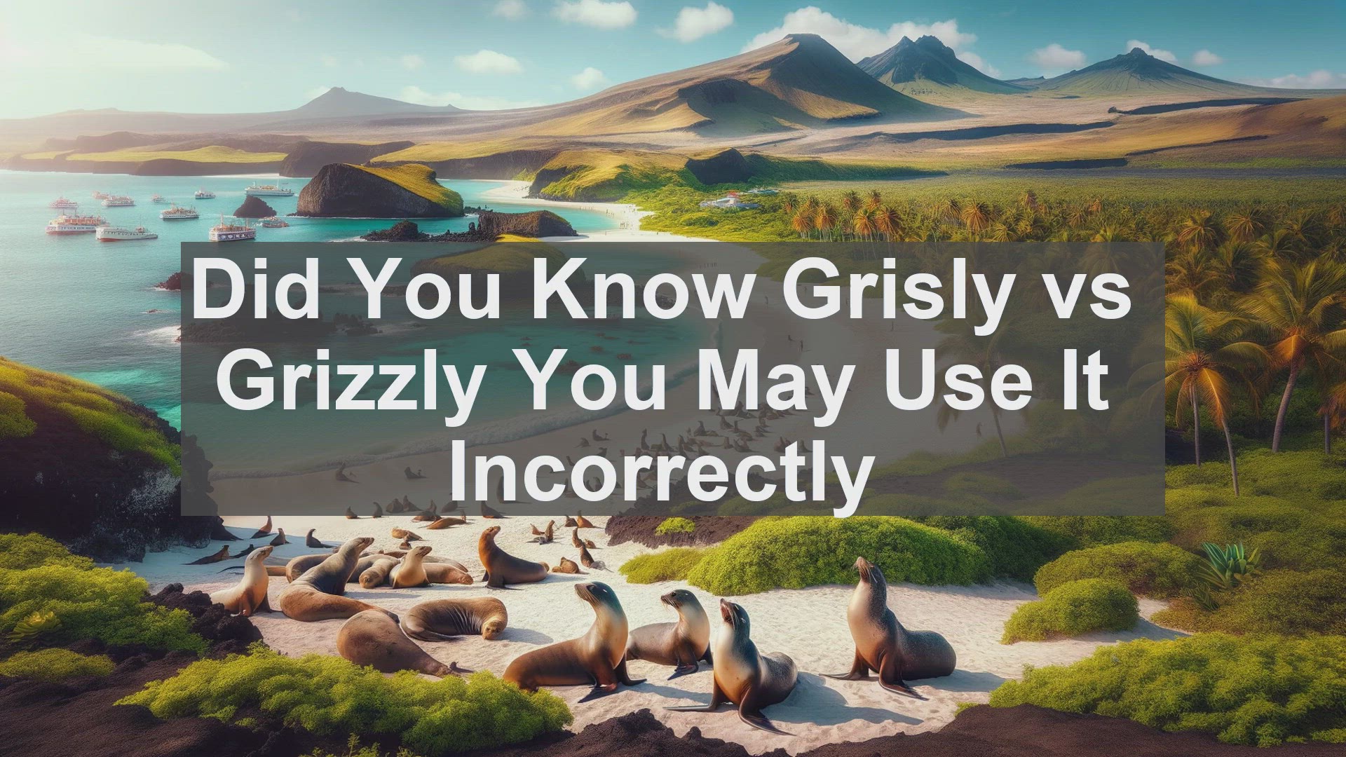 'Video thumbnail for Did You Know Grisly vs Grizzly You May Use It Incorrectly '
