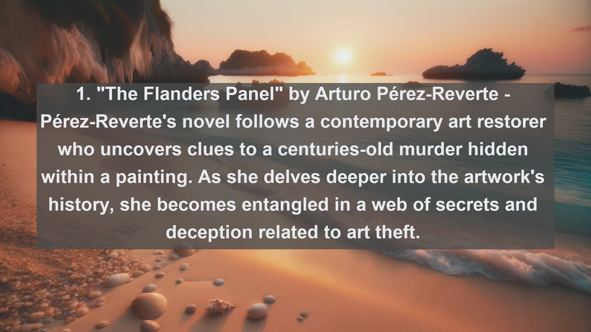 'Video thumbnail for Top 10 French Novels about Art Theft'