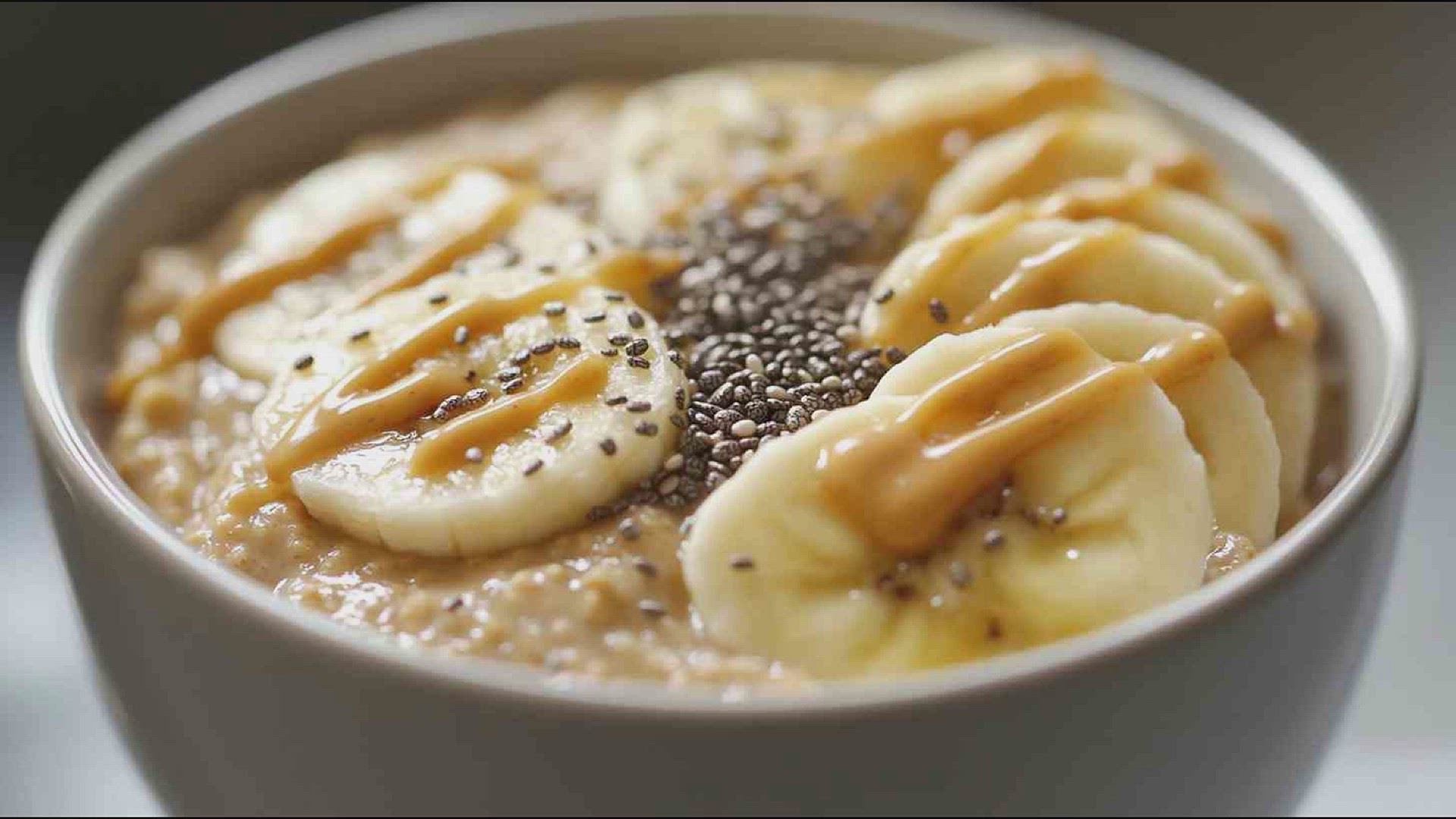 'Video thumbnail for Muscle-Building Peanut Butter Oatmeal Recipe'