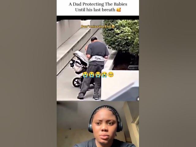 Video thumbnail for a dad protecting his babies until his Last breath π«#emotional