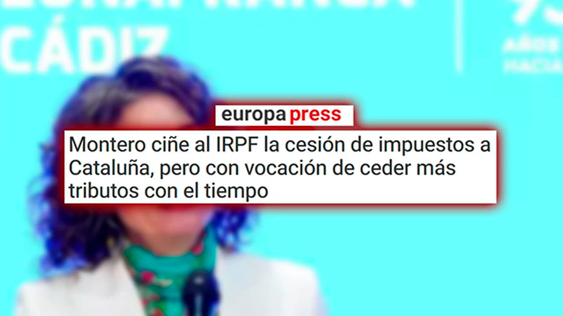 Video thumbnail for 🔴Montero ciñe al IRPF la cesión de impuestos a Cataluña con vocación de ceder más tributos🔴