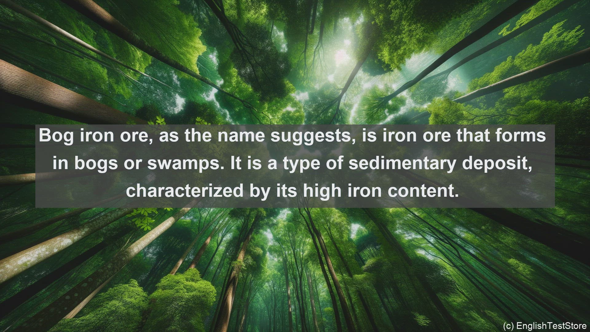 'Video thumbnail for Bog iron ore in science  definition and examples'