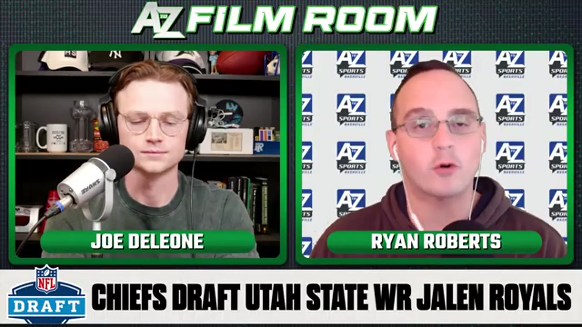 'Video thumbnail for a to z sports film room: chiefs nfl draft steal? utah state wr jalen royals analysis'