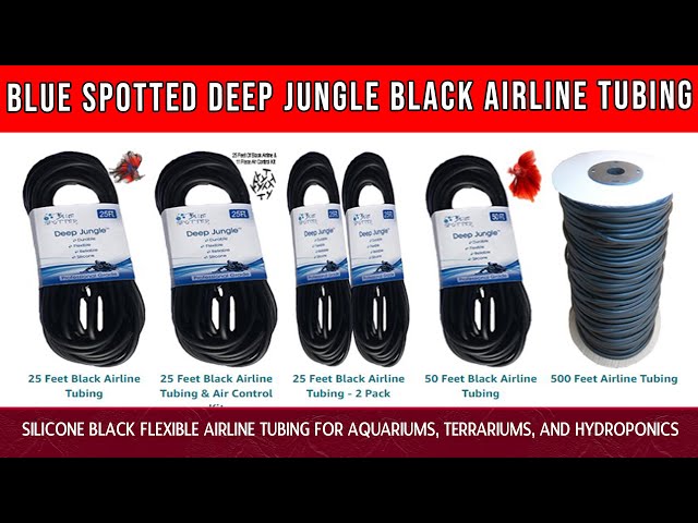 'Video thumbnail for Silicone Black Flexible Airline Tubing for Aquariums, Terrariums, and Hydroponicseep Jungle'