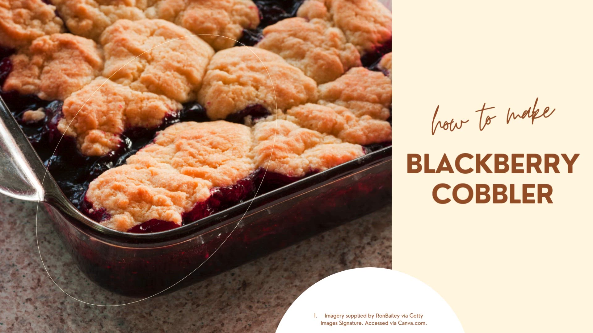 'Video thumbnail for Blackberry Cobbler Recipe'