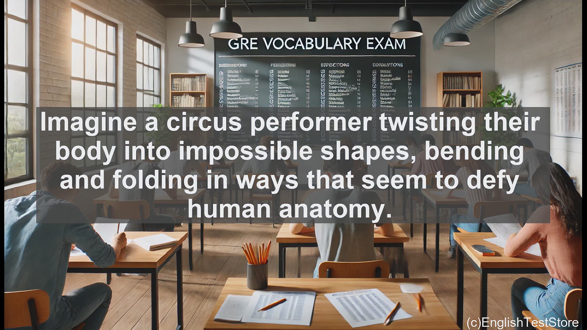 'Video thumbnail for GRE Vocabulary Lesson: The Art of Contortions - Twisting Beyond the Ordinary'
