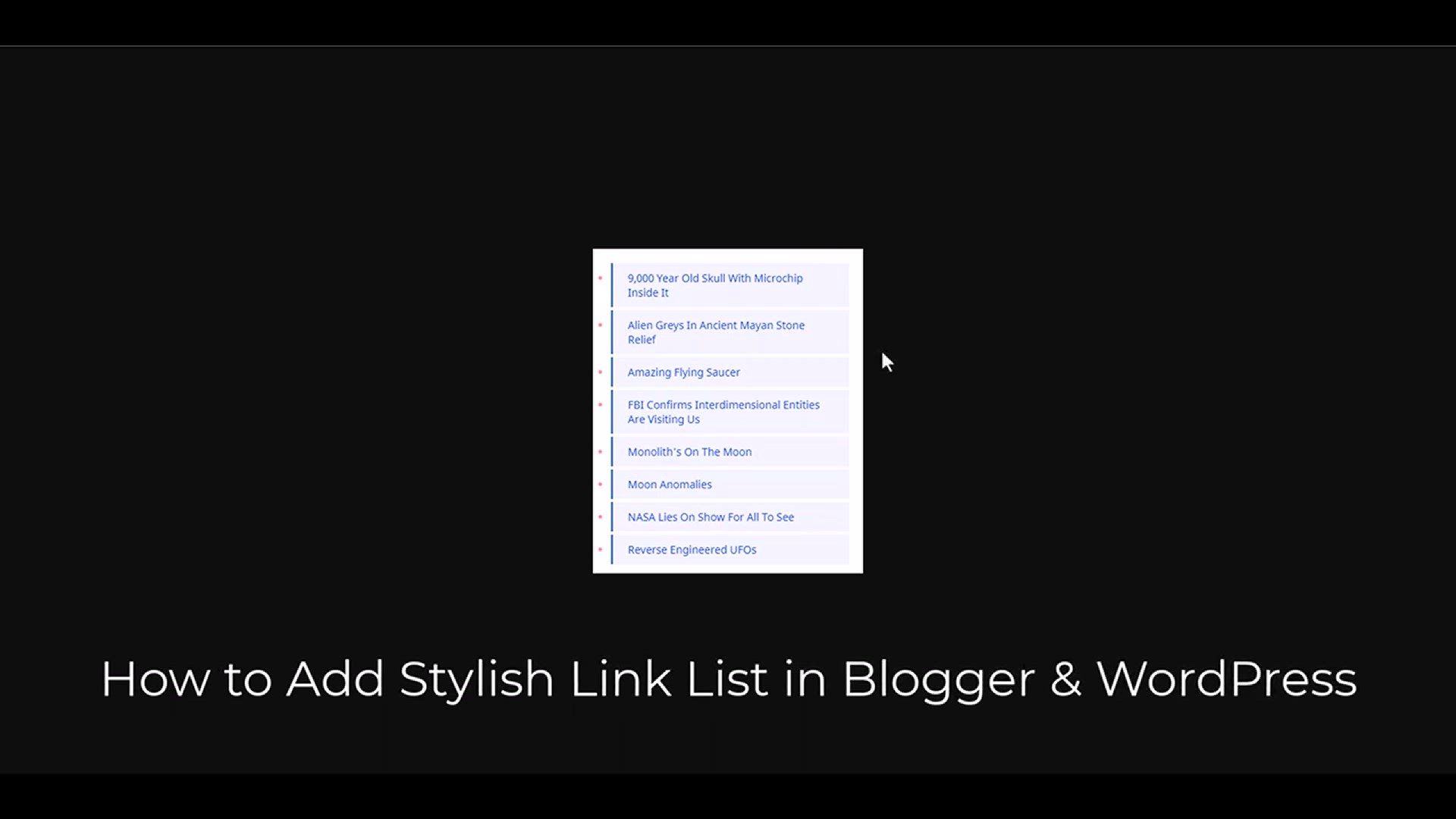 'Video thumbnail for Stylish Link List using HTML & CSS (Compatible with Blogger, Wordpress & Other CMS)'