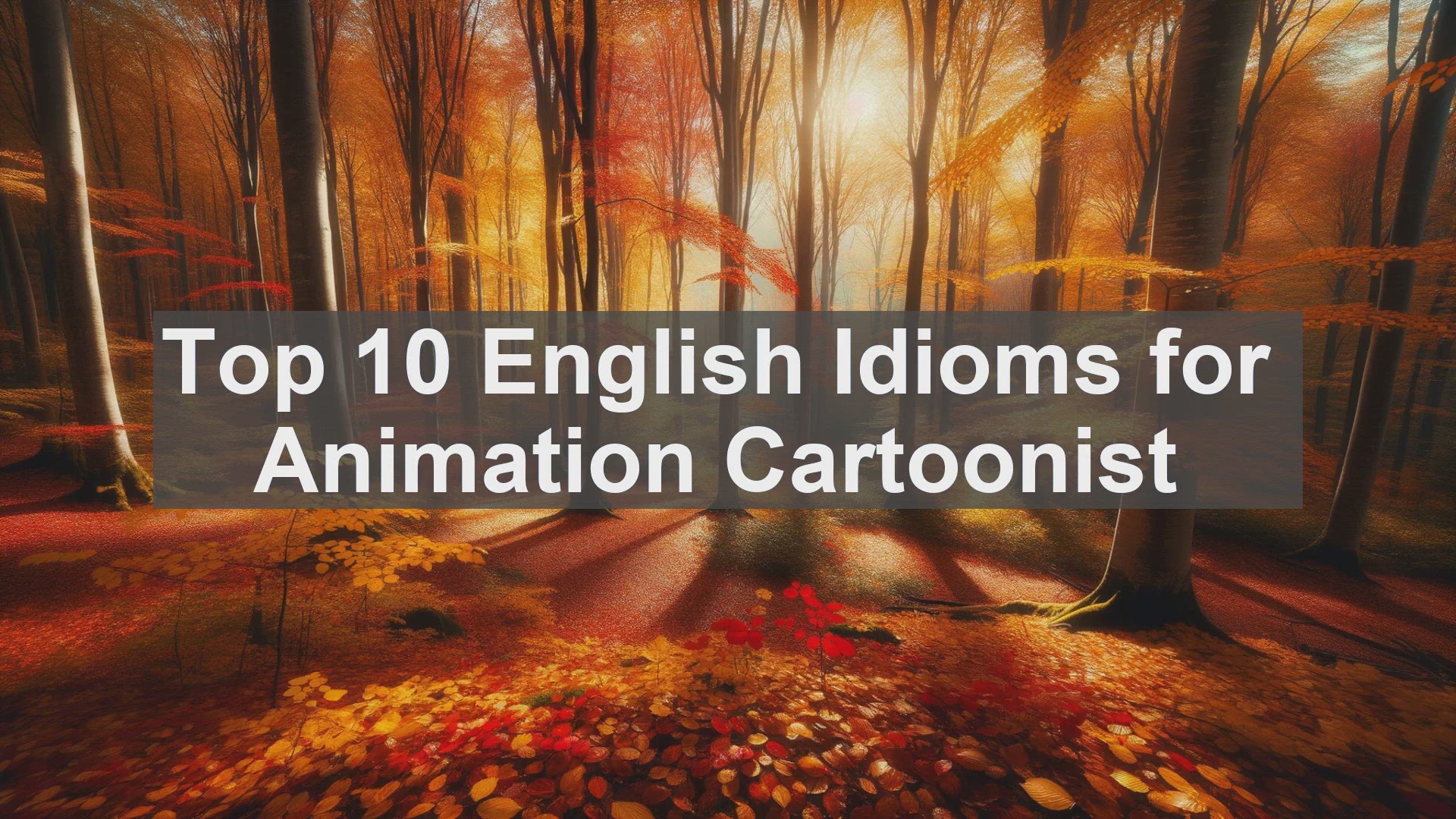'Video thumbnail for Top 10 English Idioms for Animation Cartoonist'