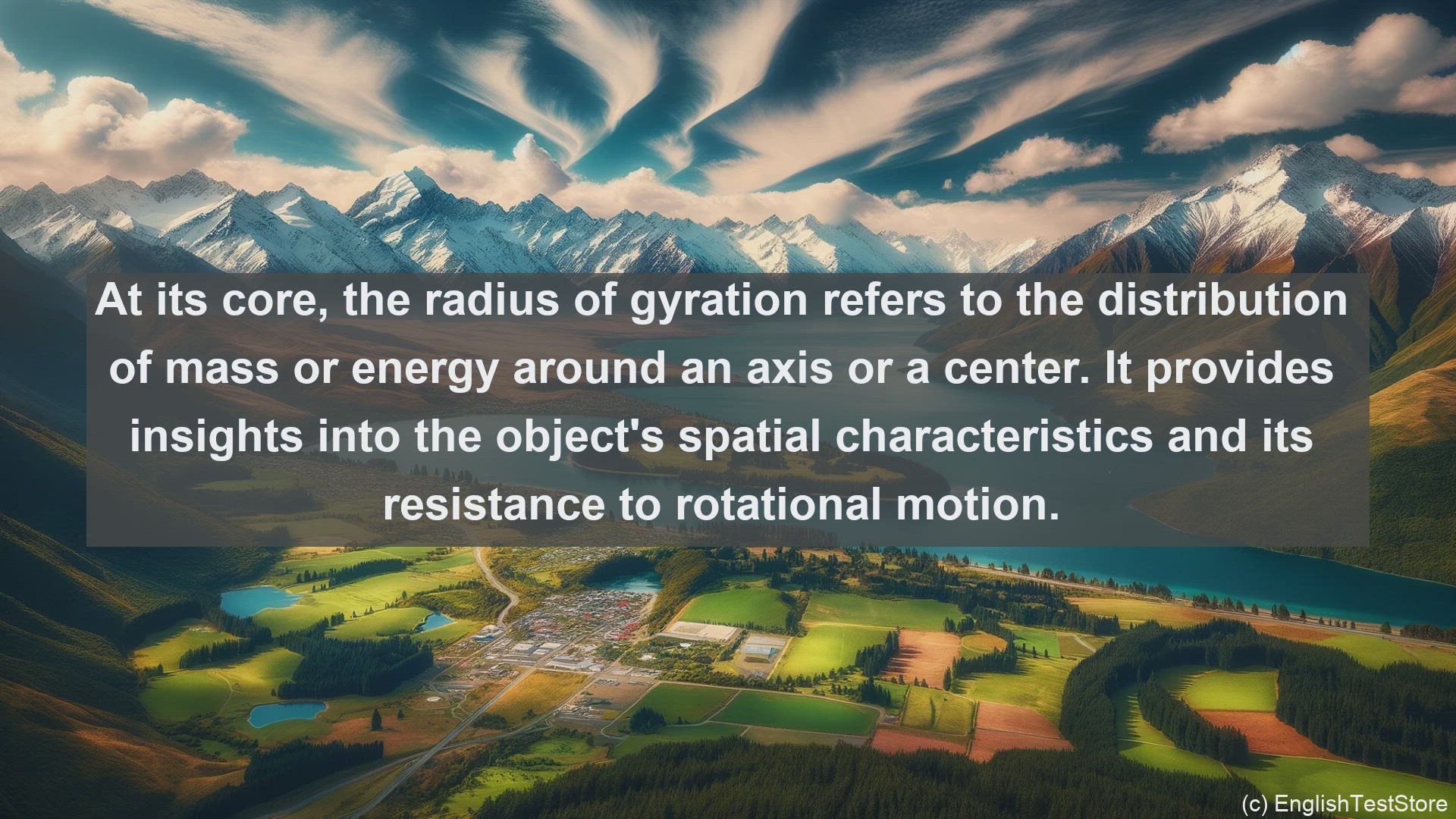 'Video thumbnail for Radius of gyration in science  definition and examples'