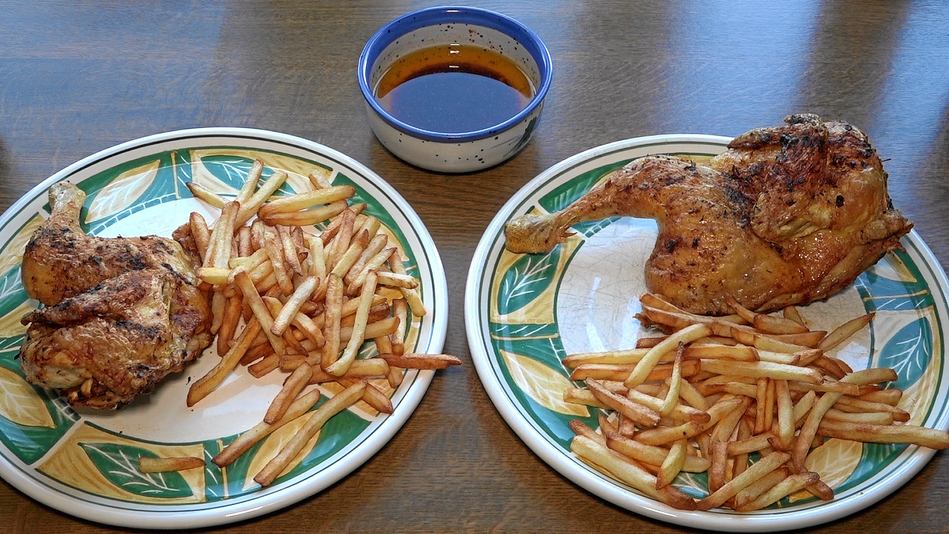 Video thumbnail for Halbes Hähnchen mit Pommes