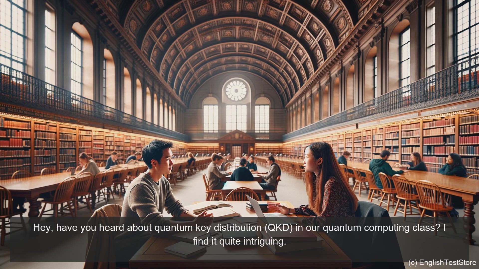 'Video thumbnail for English Conversation for Informatics Engineering: Quantum Cryptography Quantum Key Distribution'