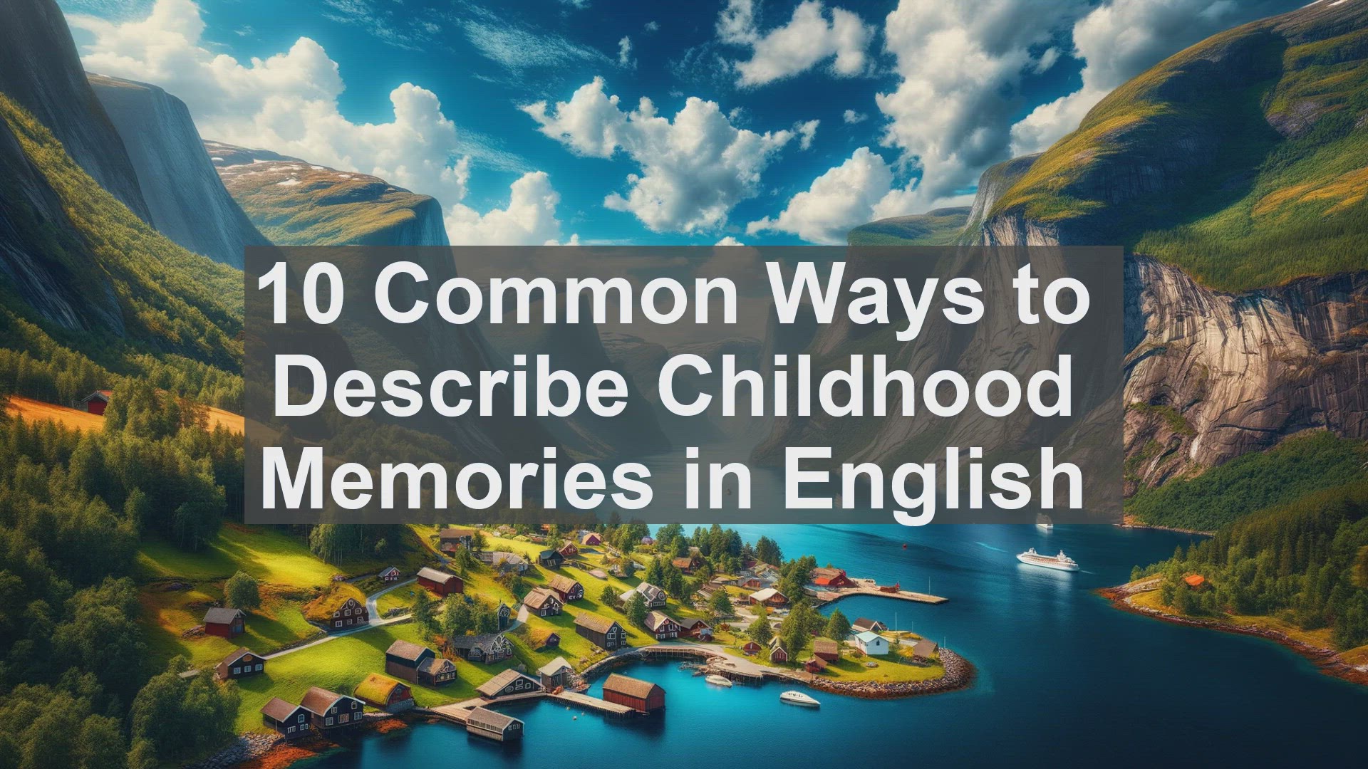 'Video thumbnail for 10 Common Ways to Describe Childhood Memories in English '