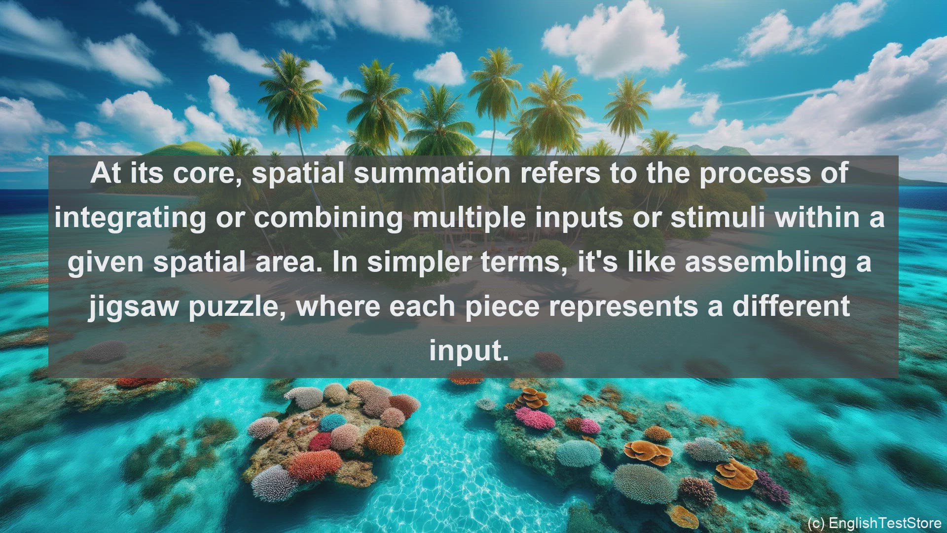 'Video thumbnail for Spatial summation in science  definition and examples'