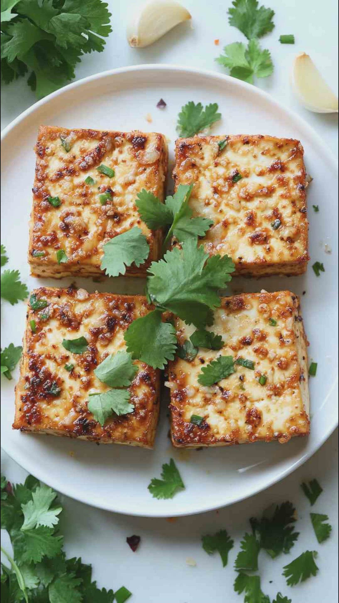 'Video thumbnail for Spicy Garlic Air Fryer Tofu Recipe'