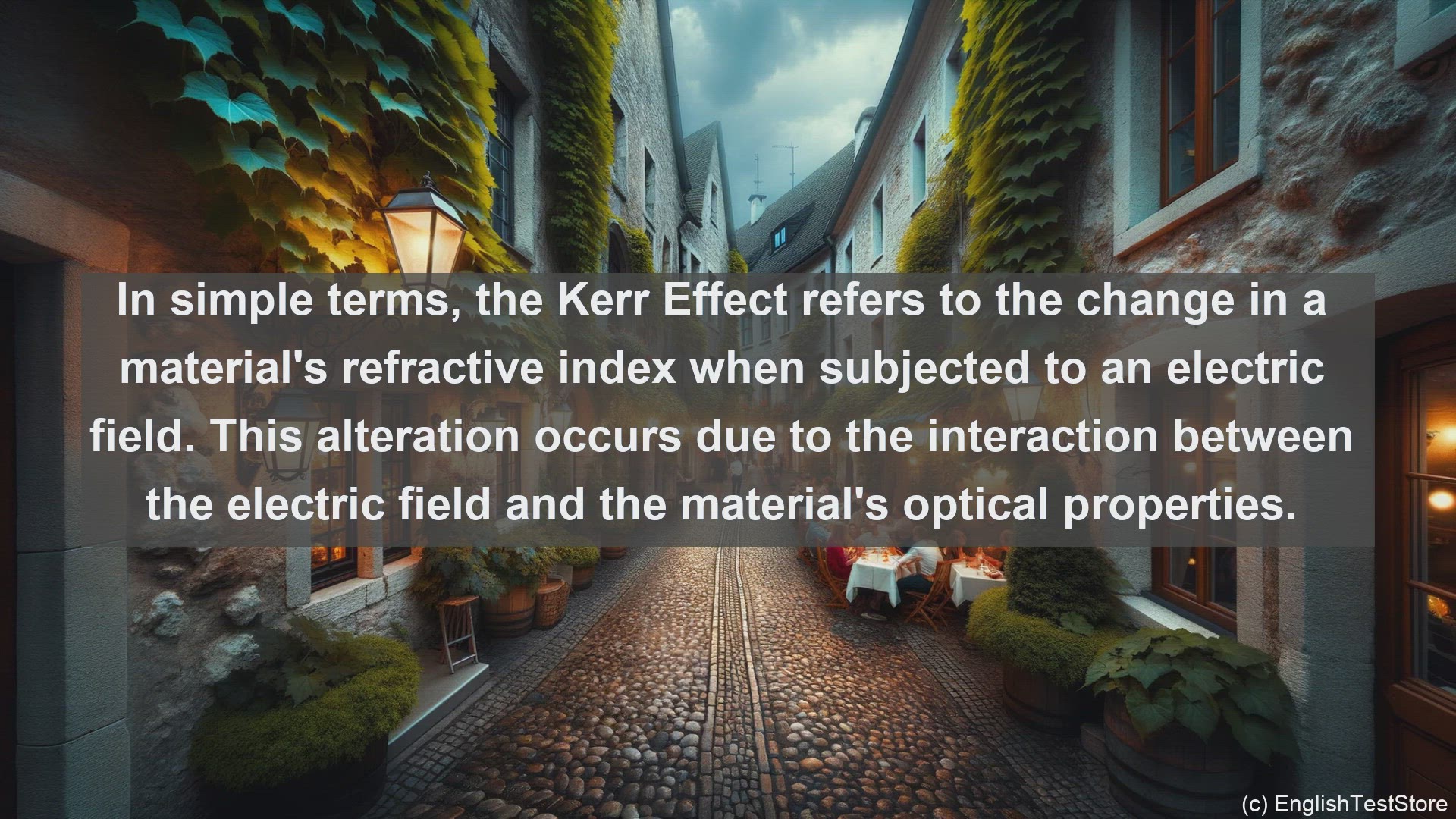 'Video thumbnail for Kerr effect in science  definition and examples'