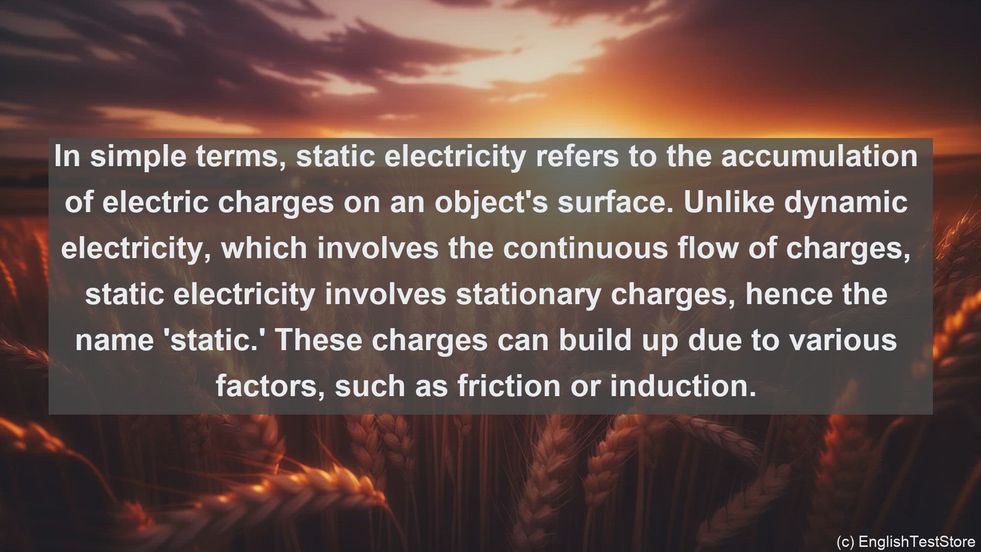 'Video thumbnail for Static electricity in science  definition and examples'